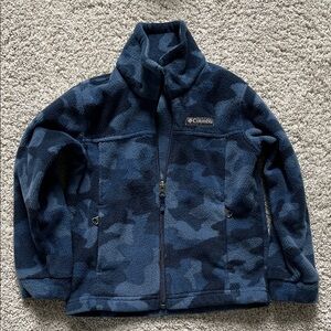 Columbia Kids Navy Camo Fleece sweater